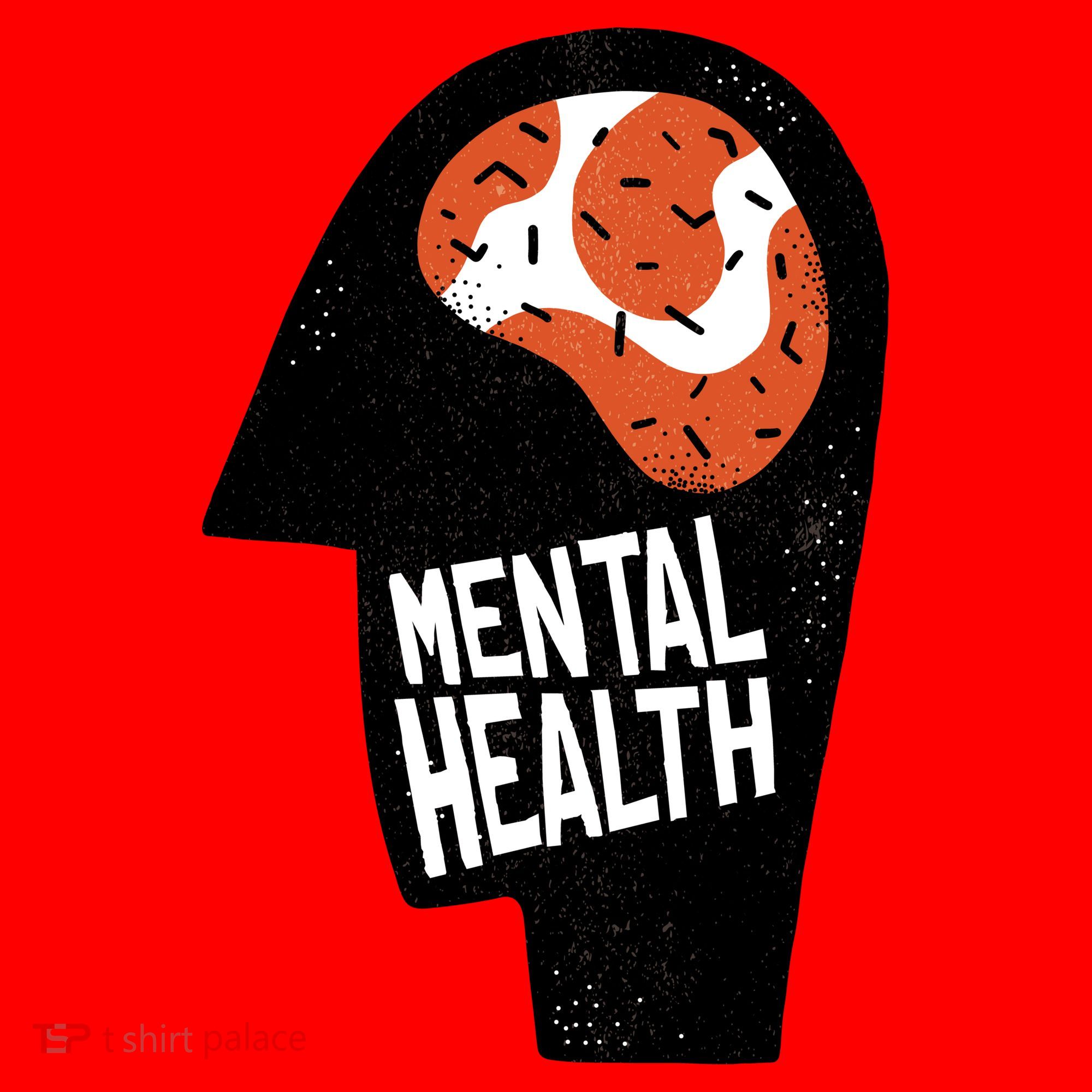 Mental Health Brain Santa Hat