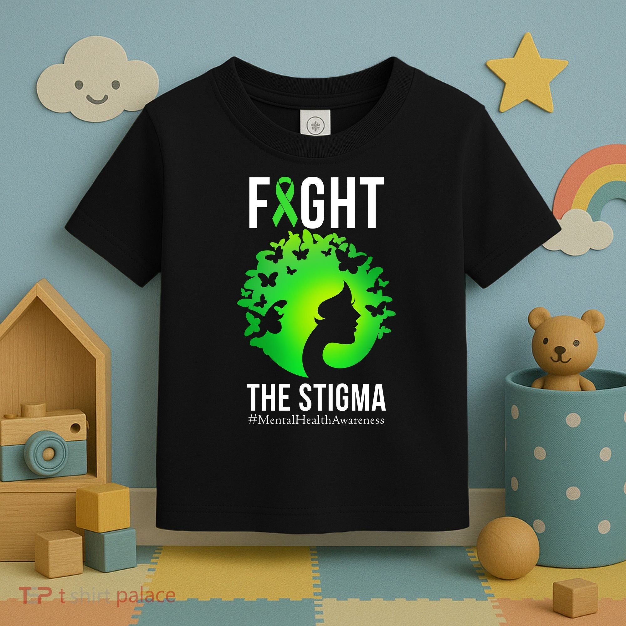 Mental Health Fight The Stigma Toddler T-Shirt