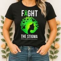 Mental Health Fight The Stigma Women's T-Shirt thumb 2