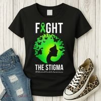 Mental Health Fight The Stigma Women's T-Shirt thumb 3