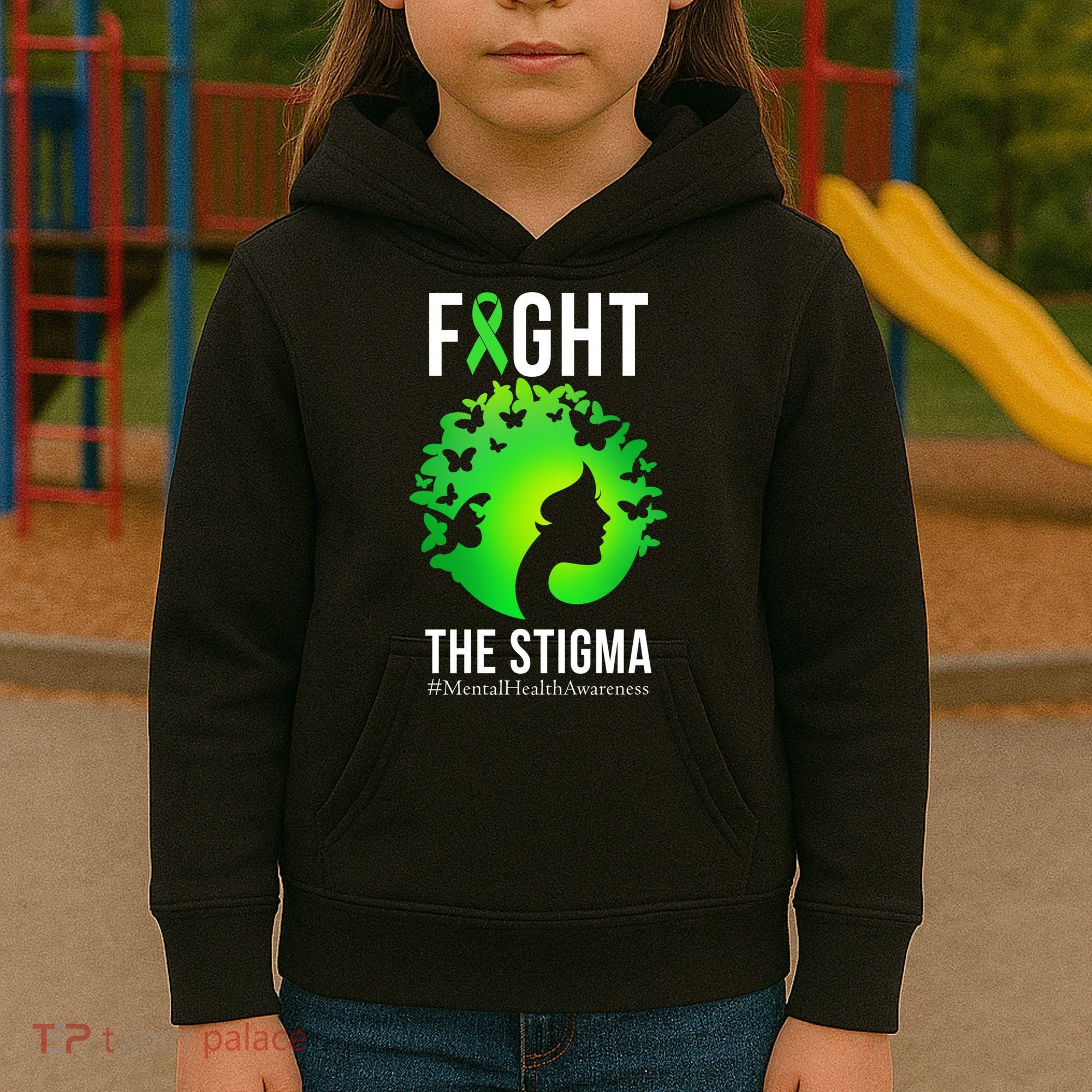 Mental Health Fight The Stigma Kids Hoodie