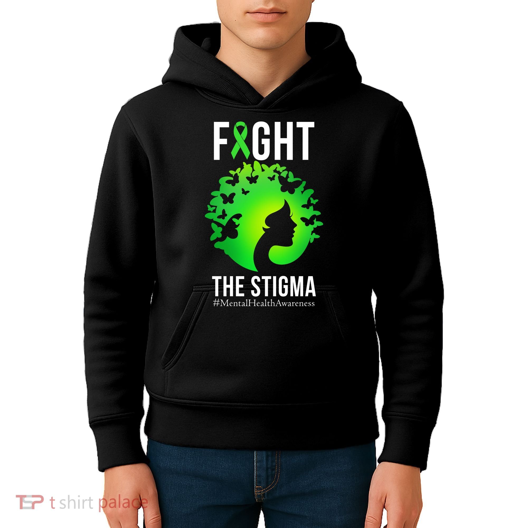 Mental Health Fight The Stigma Kids Hoodie