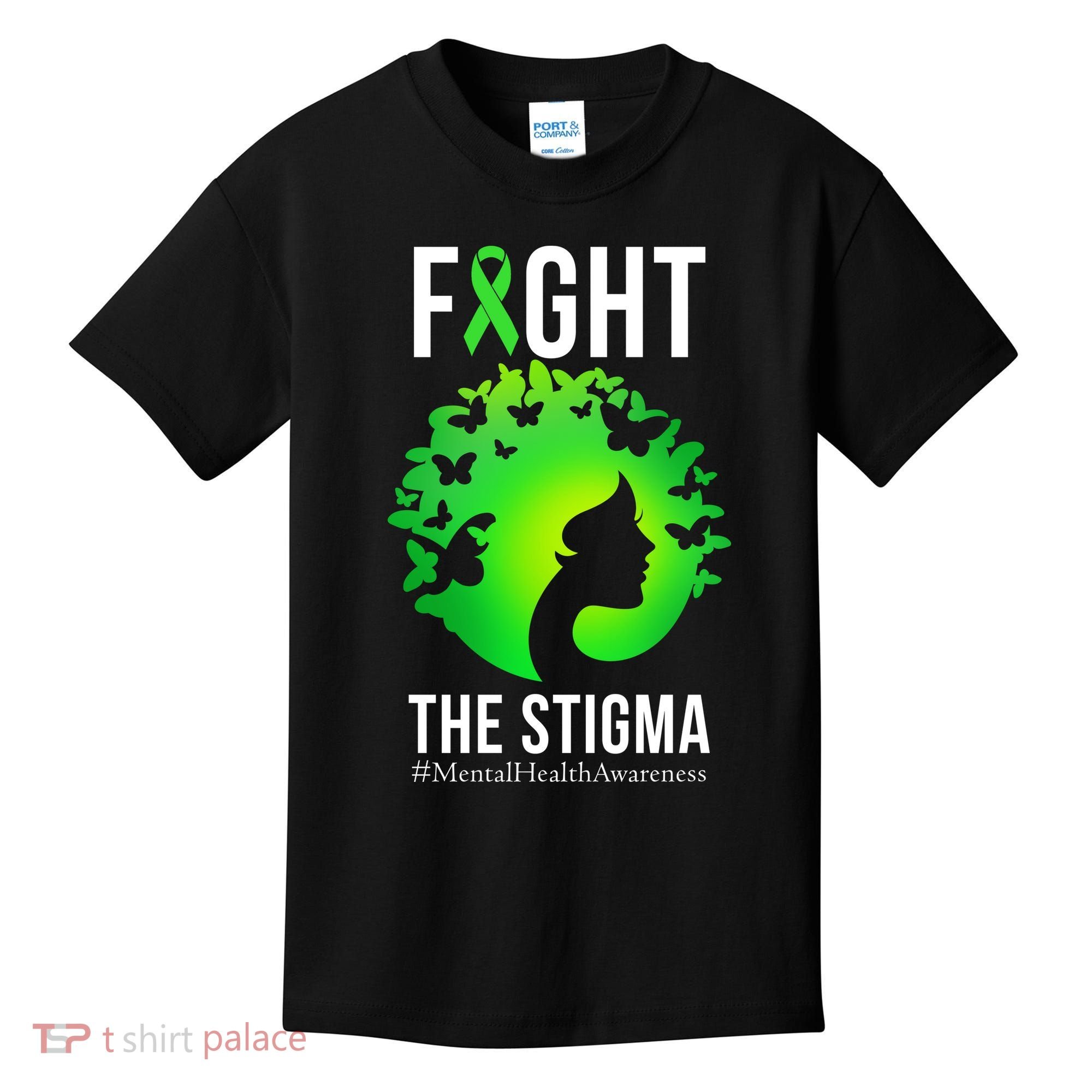 Mental Health Fight The Stigma Kids T-Shirt