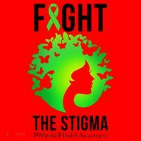 Mental Health Fight The Stigma Santa Hat thumb 1