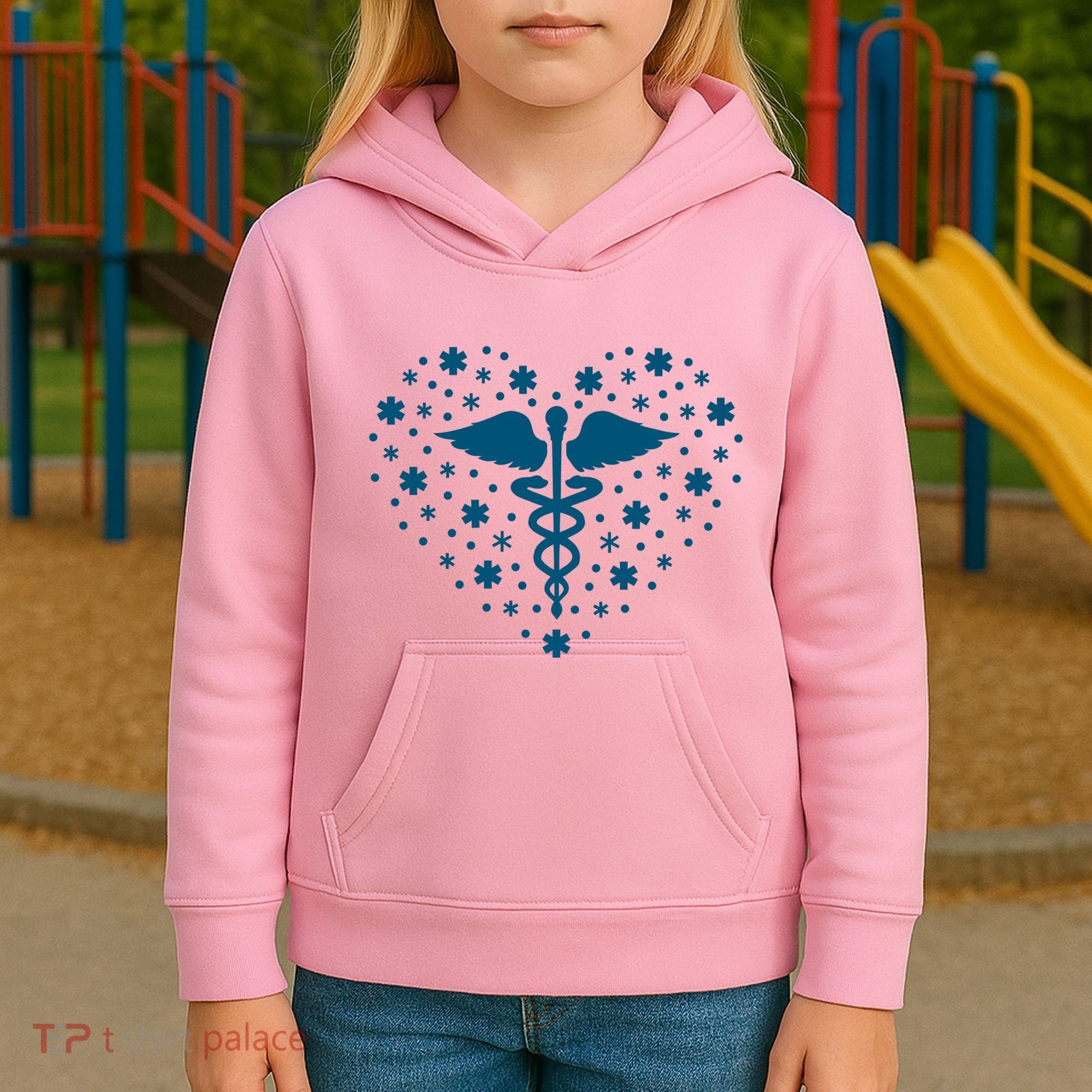 Mental Health Heart Symbol Kids Hoodie