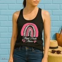 Mental Health Matters Leopard Print Rainbow Women's Tank Top thumb 2
