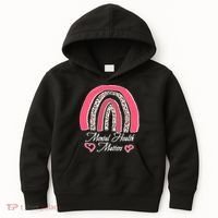 Mental Health Matters Leopard Print Rainbow Kids Hoodie thumb 0