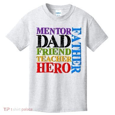 Mentor Dad Father Friend Teacher Hero Kids T-Shirt