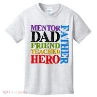 Mentor Dad Father Friend Teacher Hero Kids T-Shirt thumb 0