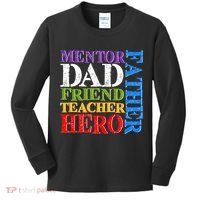 Mentor Dad Father Friend Teacher Hero Kids Long Sleeve Shirt thumb 0