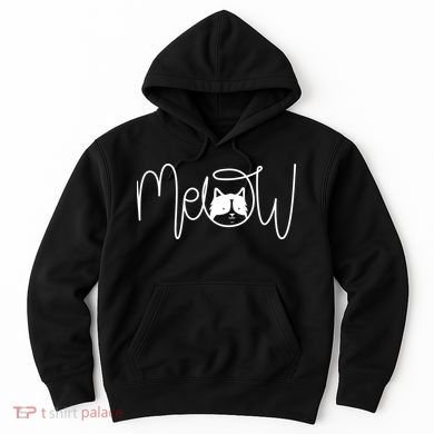 Meow Cat Calligraphy Hoodie