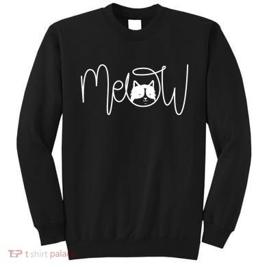 Meow Cat Calligraphy Sweatshirt