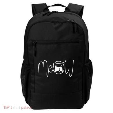 Meow Cat Calligraphy Backpack