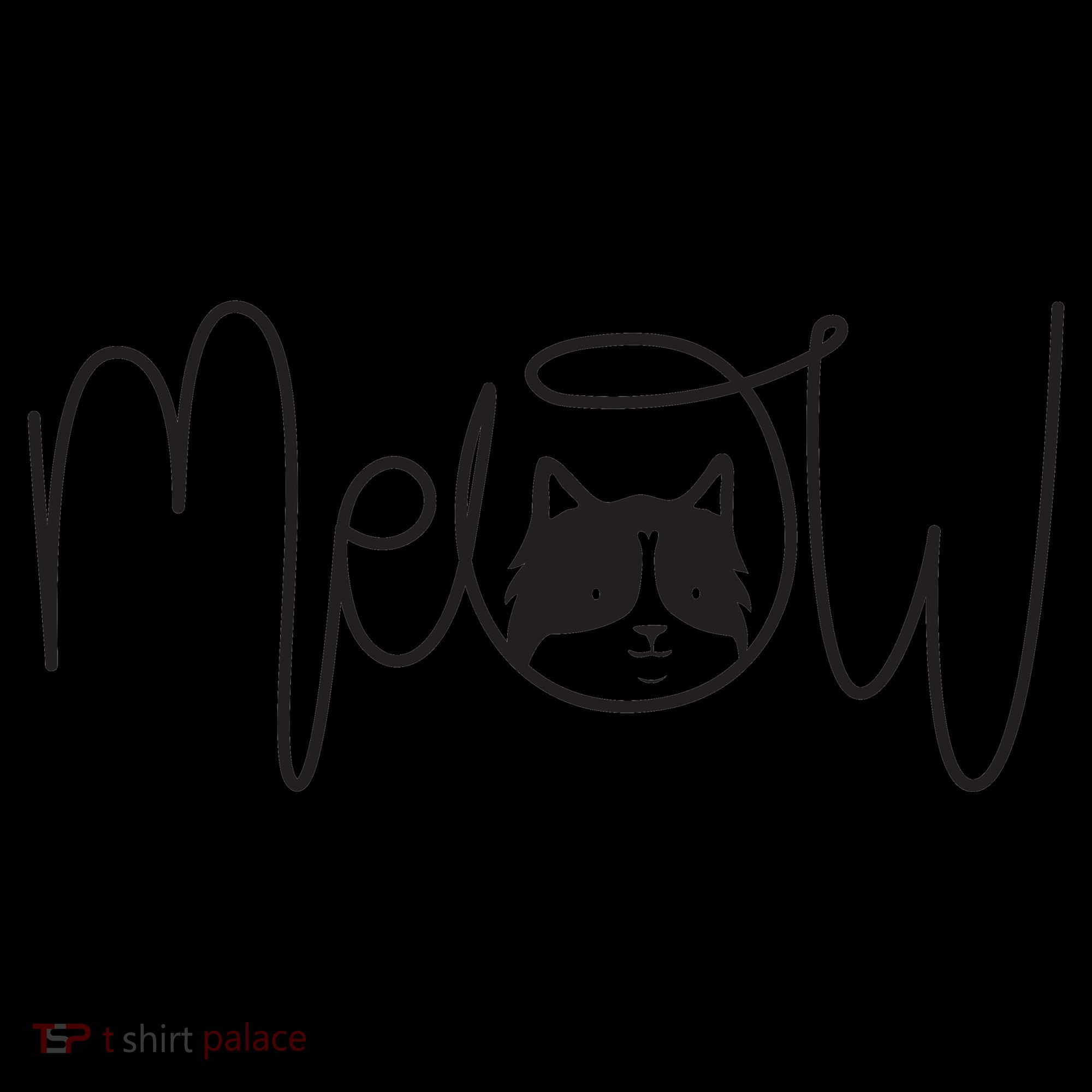 Meow Cat Calligraphy Coffee Mug