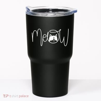 Meow Cat Calligraphy Tumbler