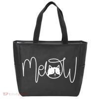 Meow Cat Calligraphy Tote Bag thumb 0
