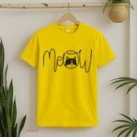Meow Cat Calligraphy T-Shirt thumb 2