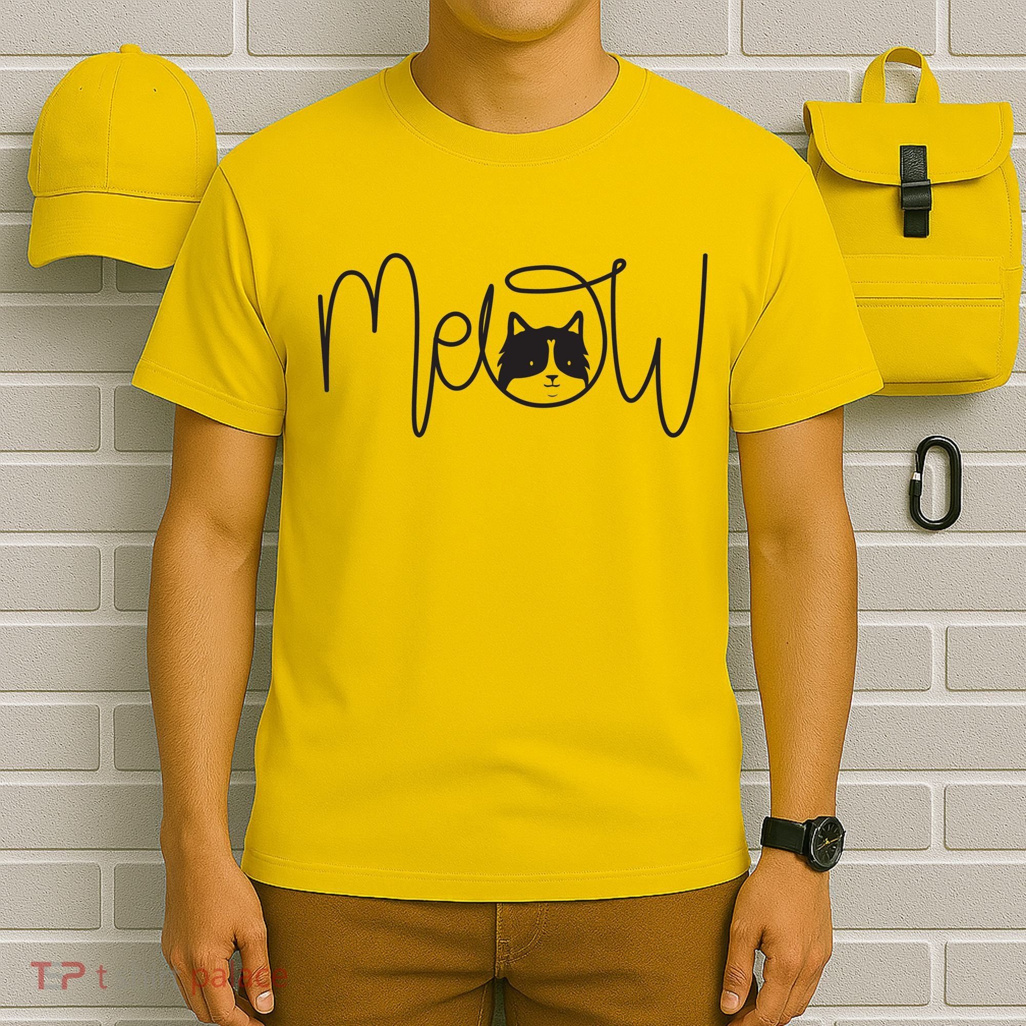 Meow Cat Calligraphy T-Shirt