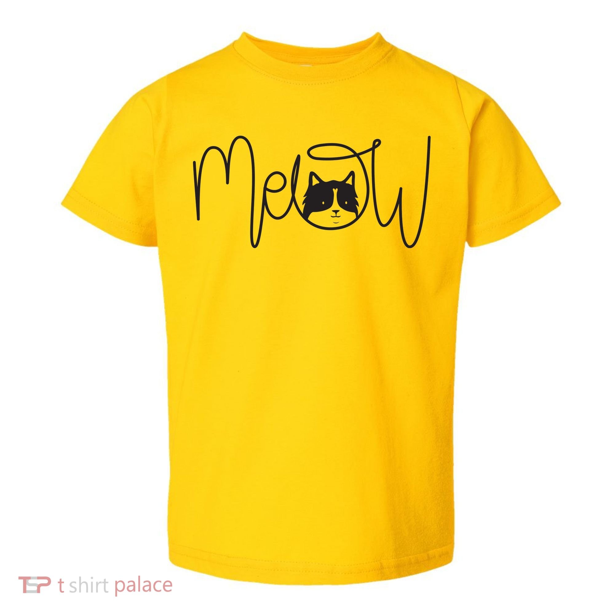 Meow Cat Calligraphy Toddler T-Shirt