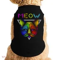 Meow Cat Neon Doggie Tank thumb 0