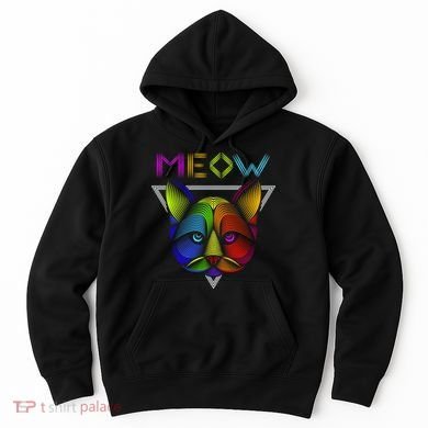 Meow Cat Neon Hoodie