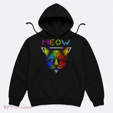 Meow Cat Neon Hoodie