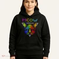 Meow Cat Neon Hoodie thumb 5