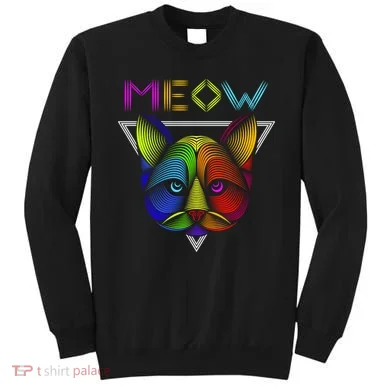 Meow Cat Neon Sweatshirt