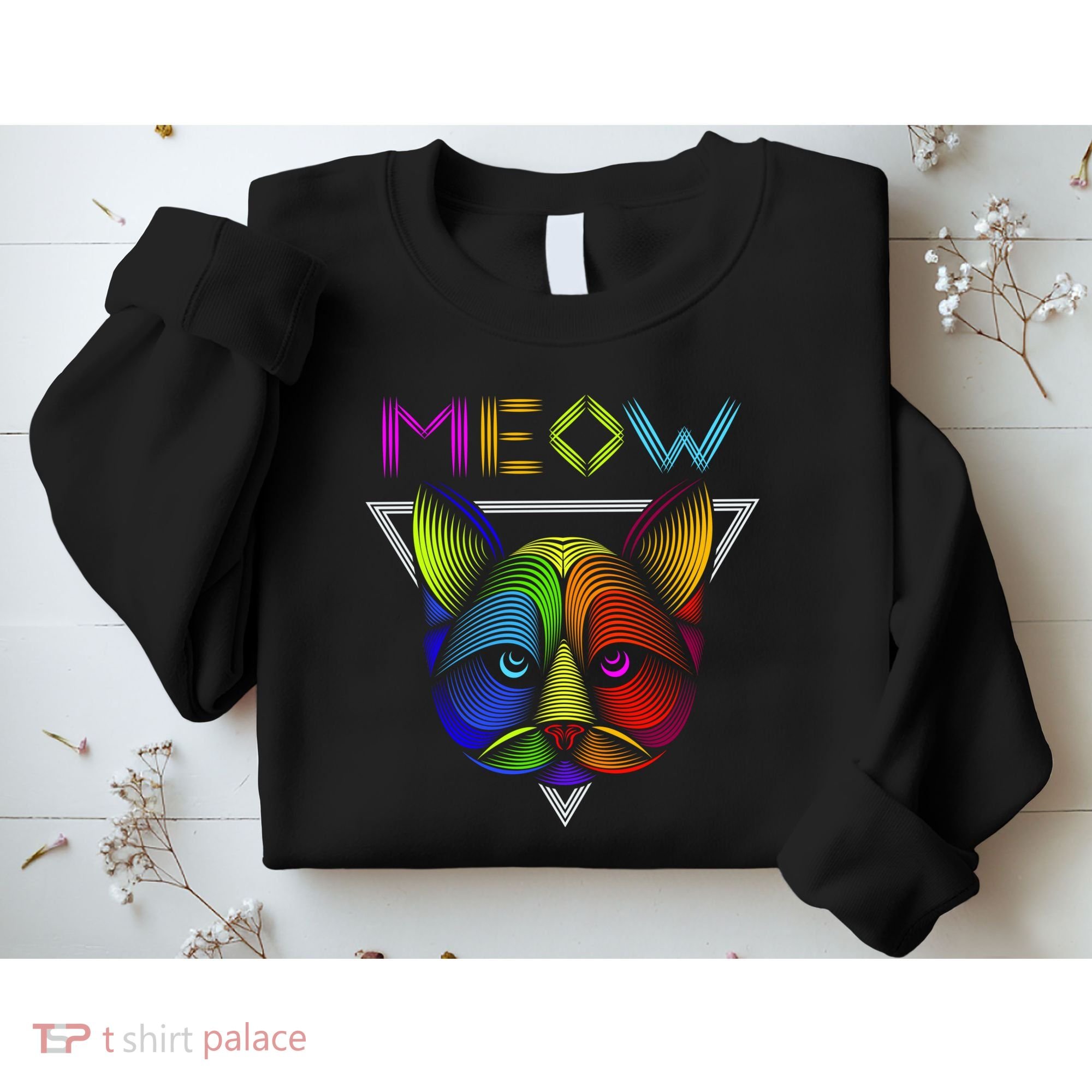 Meow Cat Neon Sweatshirt