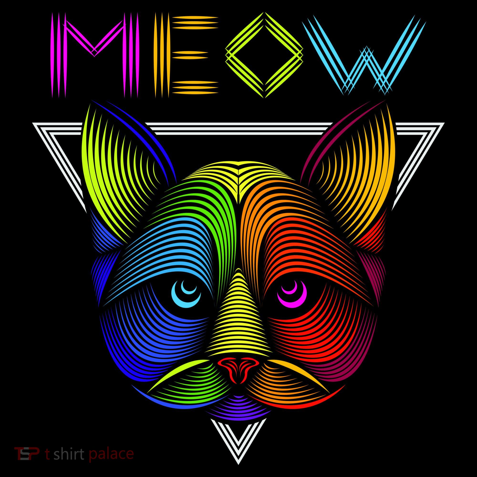 Meow Cat Neon Sweatshirt