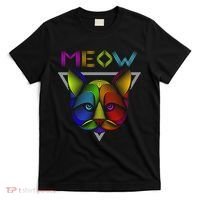 Meow Cat Neon T-Shirt thumb 0