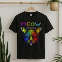 Meow Cat Neon T-Shirt thumb 2