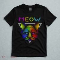 Meow Cat Neon T-Shirt thumb 5