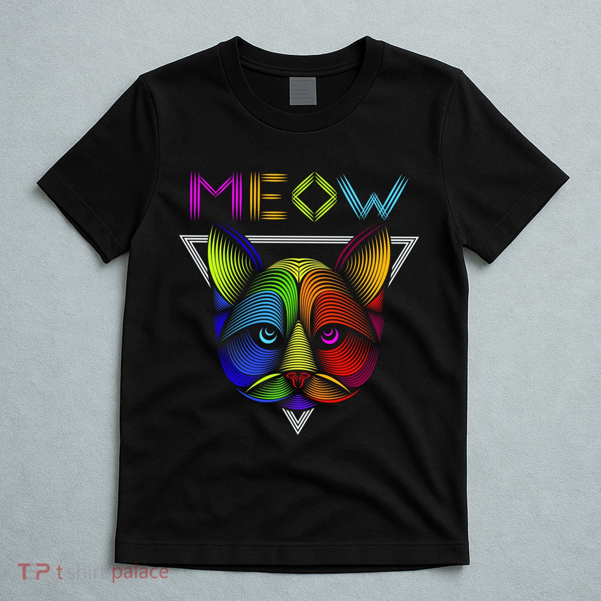 Meow Cat Neon T-Shirt