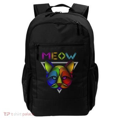 Meow Cat Neon Backpack