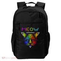 Meow Cat Neon Backpack thumb 0