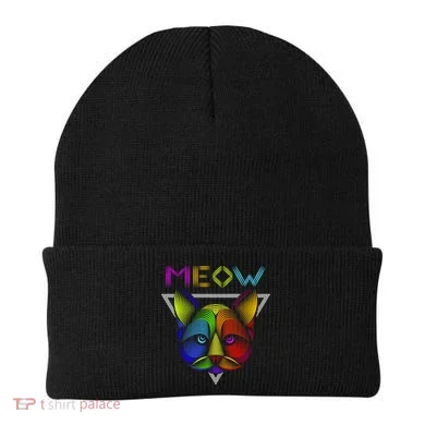 Meow Cat Neon Beanie