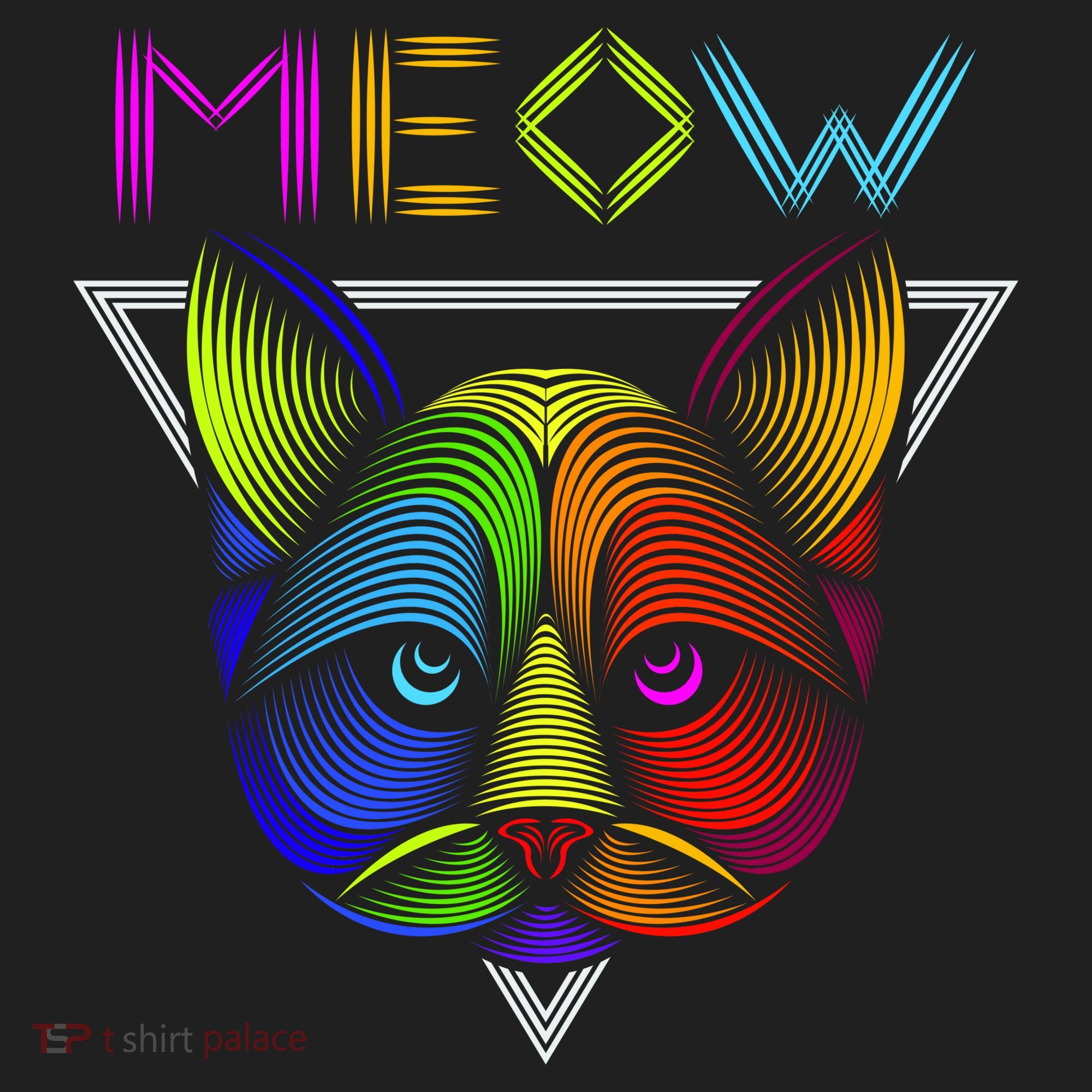 Meow Cat Neon Beanie