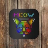Meow Cat Neon Coaster thumb 0