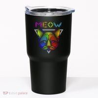 Meow Cat Neon Tumbler thumb 0