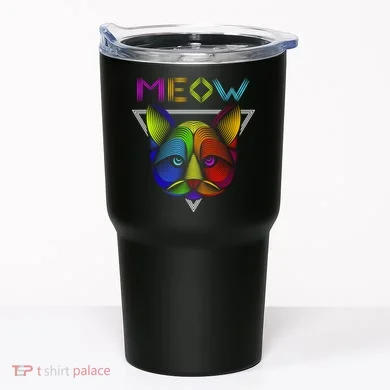 Meow Cat Neon Tumbler