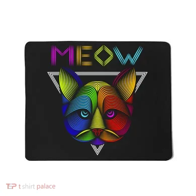 Meow Cat Neon Mousepad