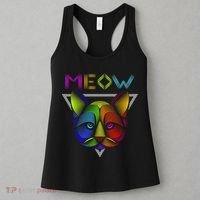 Meow Cat Neon Women's Tank Top thumb 3