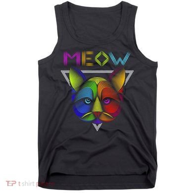 Meow Cat Neon Tank Top