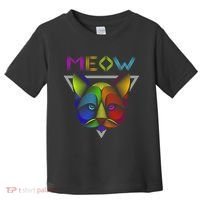 Meow Cat Neon Toddler T-Shirt thumb 0