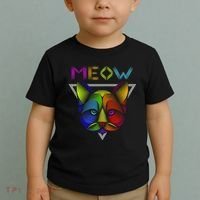 Meow Cat Neon Toddler T-Shirt thumb 2