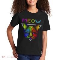 Meow Cat Neon Kids T-Shirt thumb 2