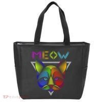 Meow Cat Neon Tote Bag thumb 0