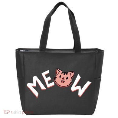 Meow Kitten Face Tote Bag