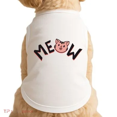 Meow Kitten Face Doggie Tank